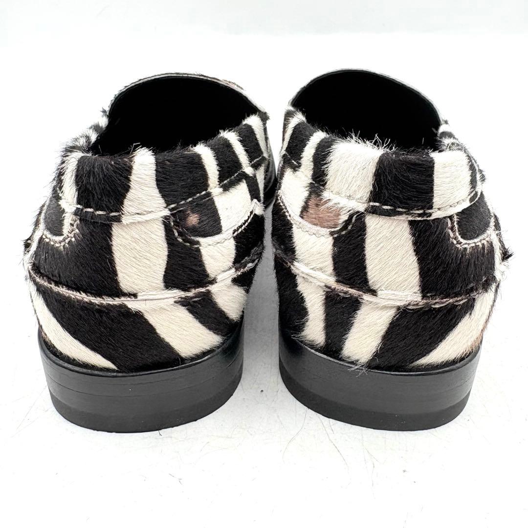 付属品あり✨ トッズ コインローファー ゼブラ柄 ハラコ 【35