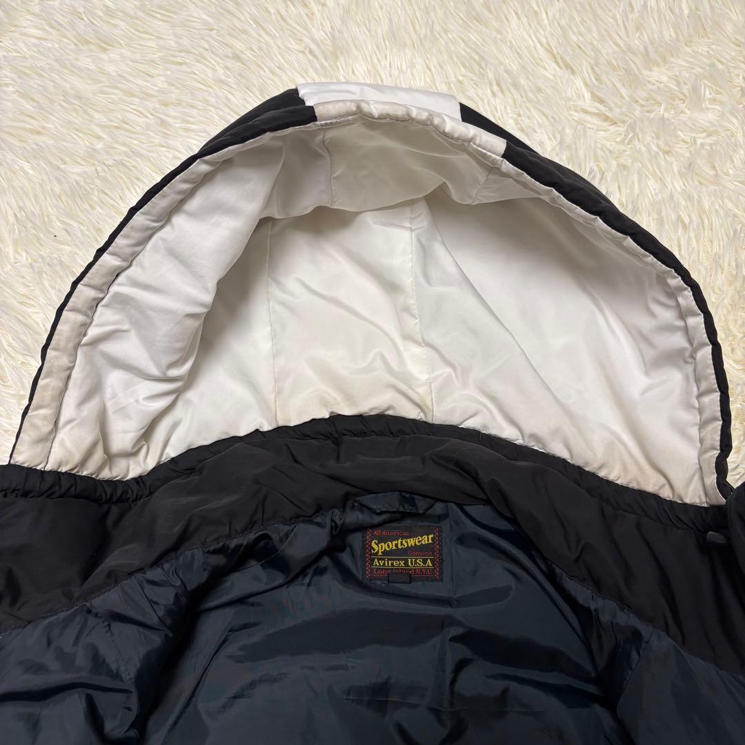AVIREX アヴィレックス ダウンジャケット 中綿 アーチロゴ 刺繍