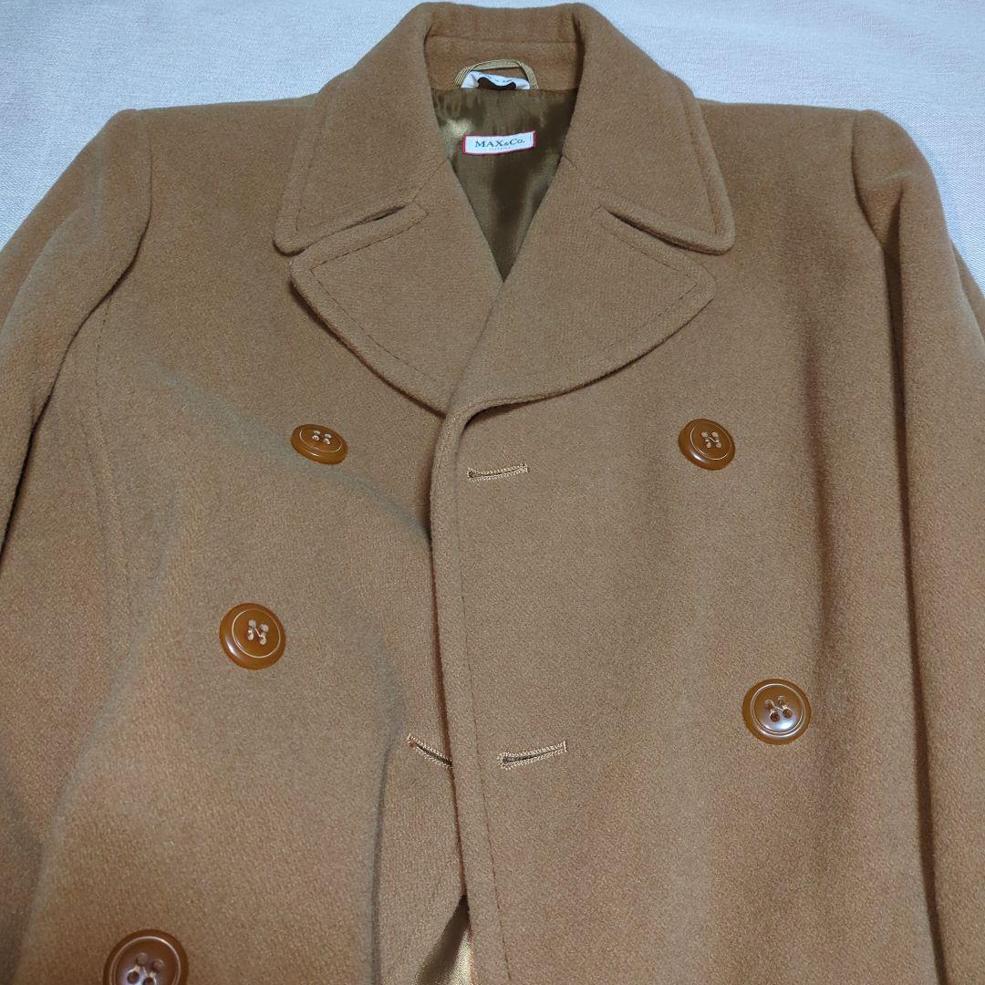 《美品》MAX&Co. キャメル ダブルブレストコート
