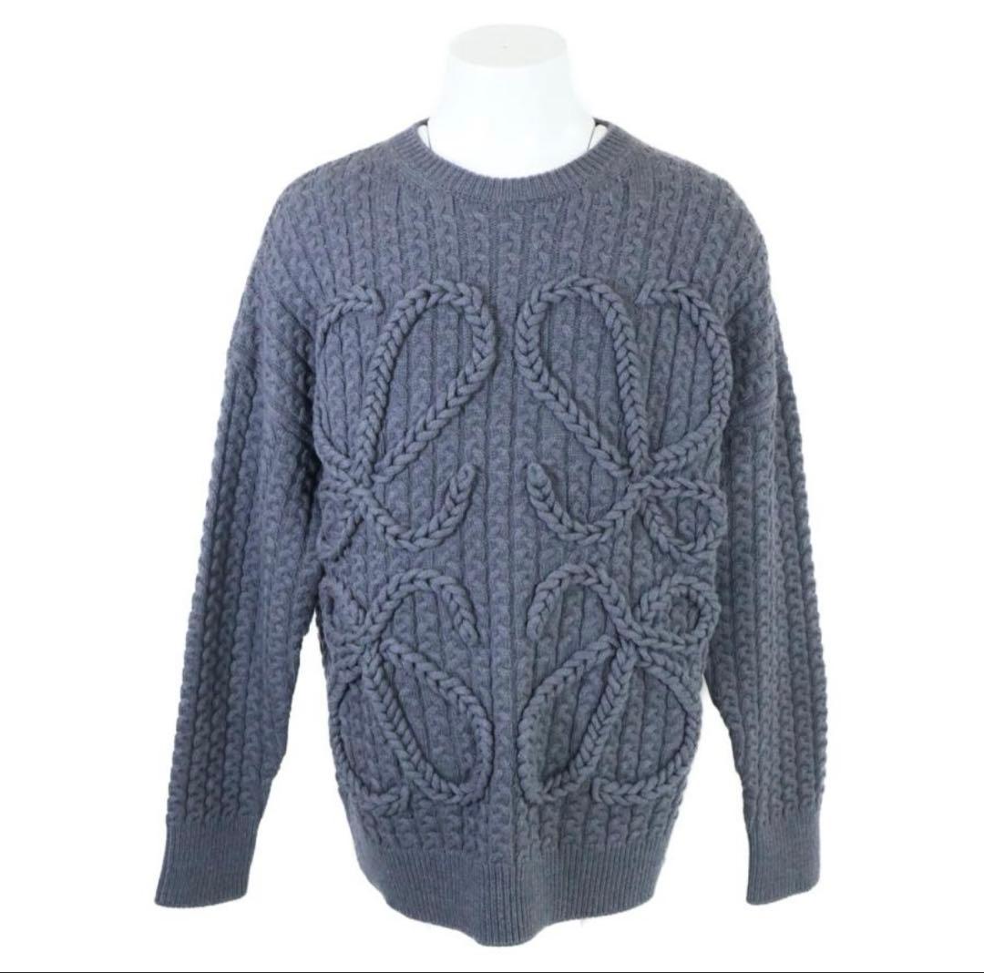 国内正規 LOEWE ロエベ H526Y14KGY アナグラムニットセーター L h526y14kee-5689-1.jpg