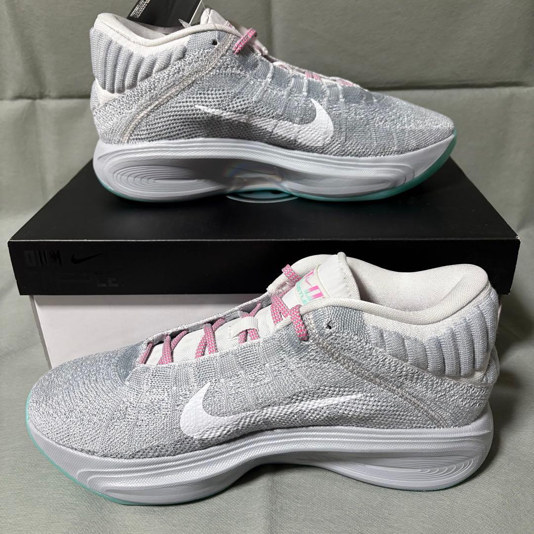 ナイキ G.Tハッスル3 グレー グリーン ピンク 緑 28.0 - メルカリ