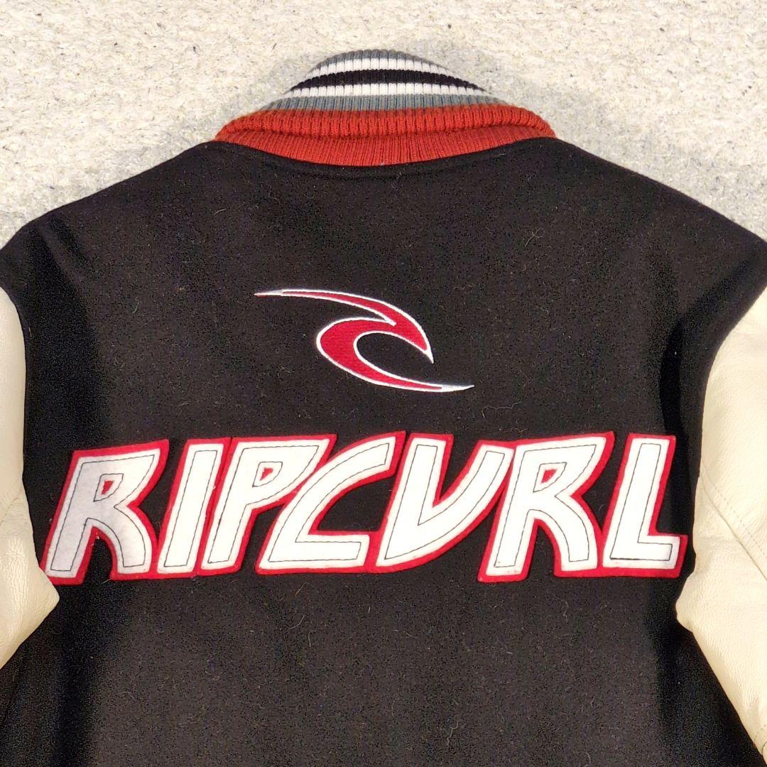 値下げ中1-42 RIPCURL スタジャン 袖レザー ワッペン
