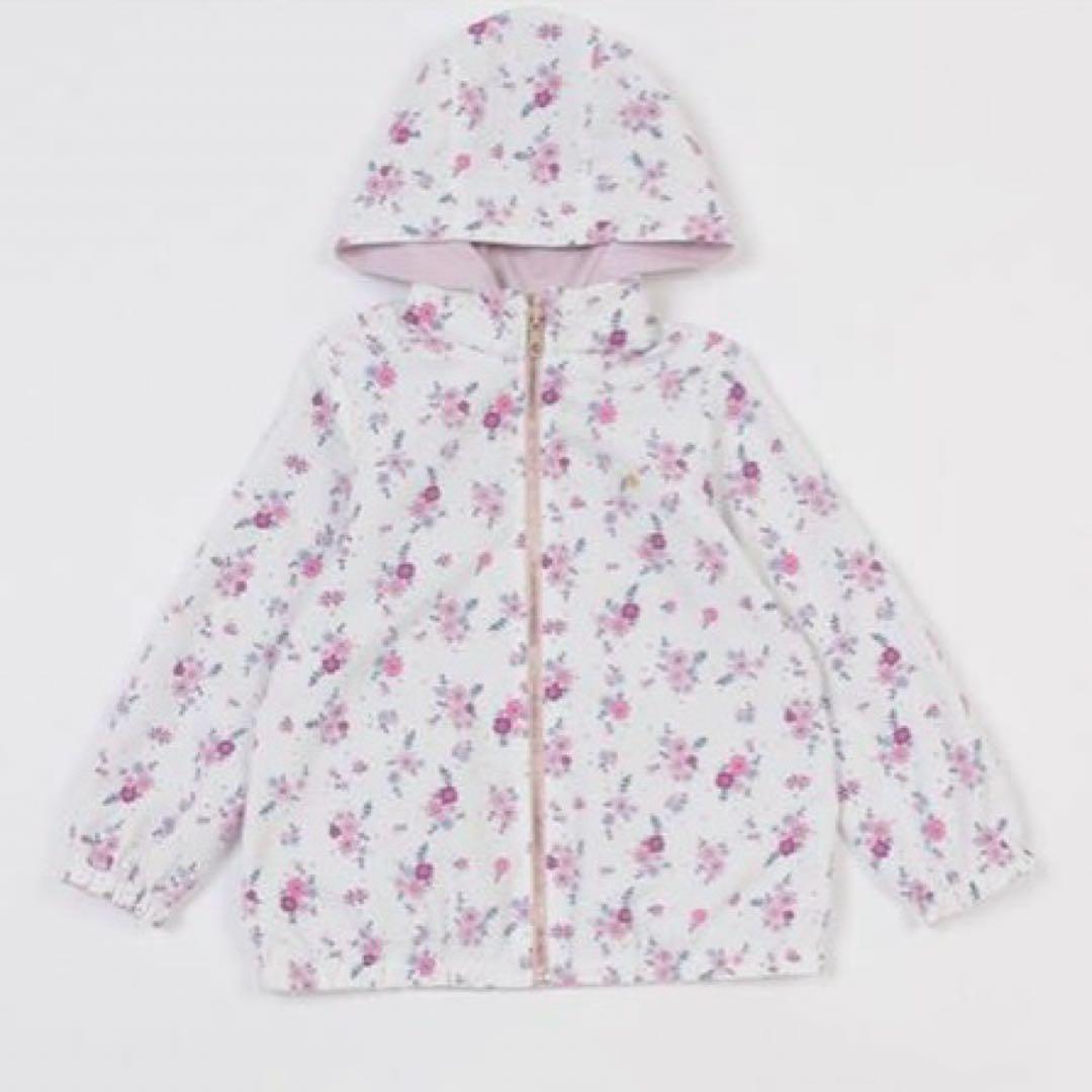 ケイトスペード 110 新品 フローラルリバーシブル ウィンドブレーカー