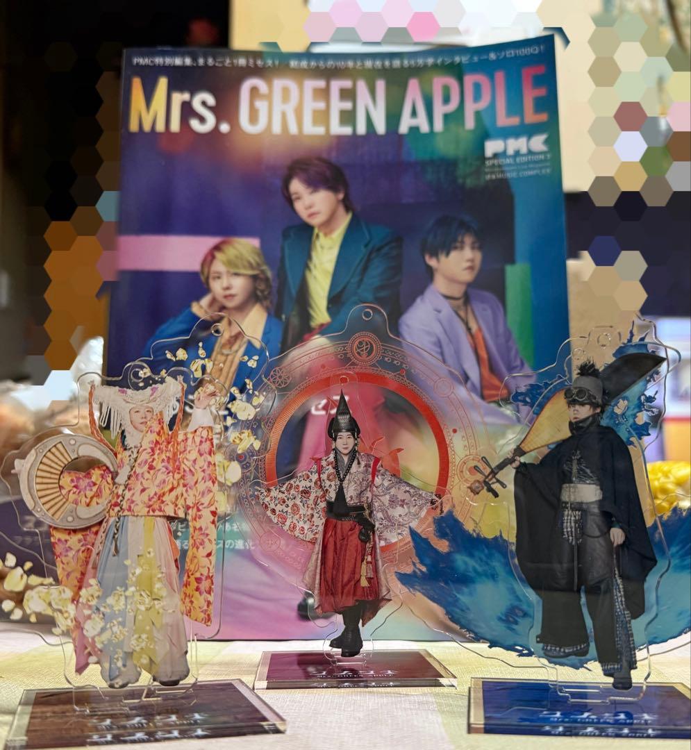 最終値下げ】Mrs. GREEN APPLE クスシキ アクスタ 3体セット - メルカリ