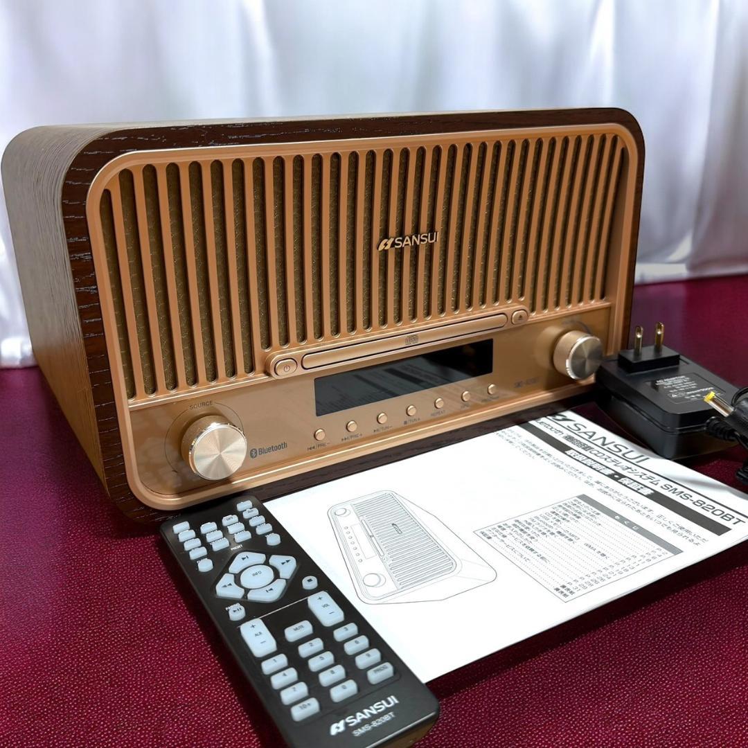 ☆極美品 サンスイ SMS-820BT CDステレオシステムコンポ ワイドFM