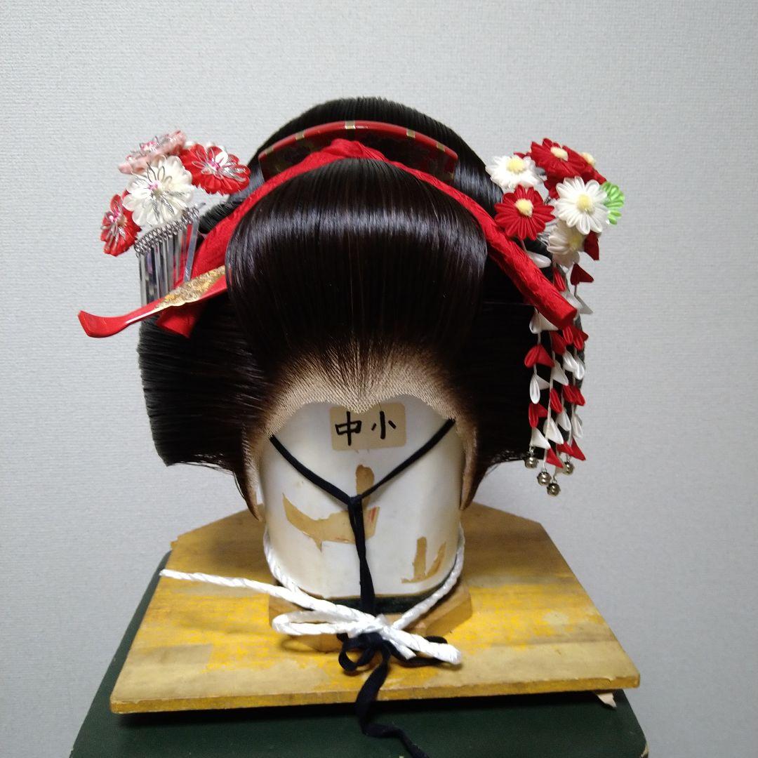 日本髪かつら 京娘 舞妓 京かつら 大衆演劇 日本舞踊 日本髪 - メルカリ
