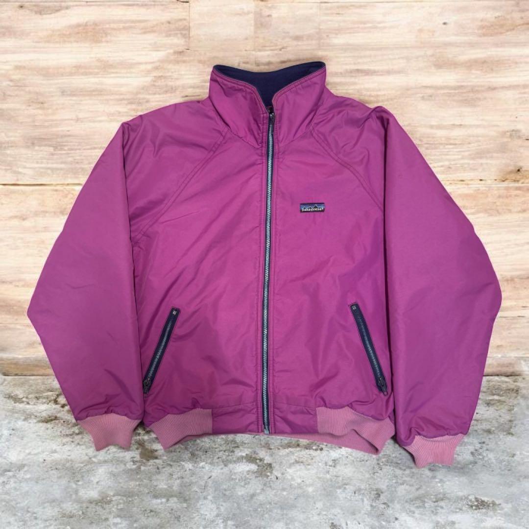 80s USA製 パタゴニア シェルドシンチラ ピンク S 三角タグ 希少