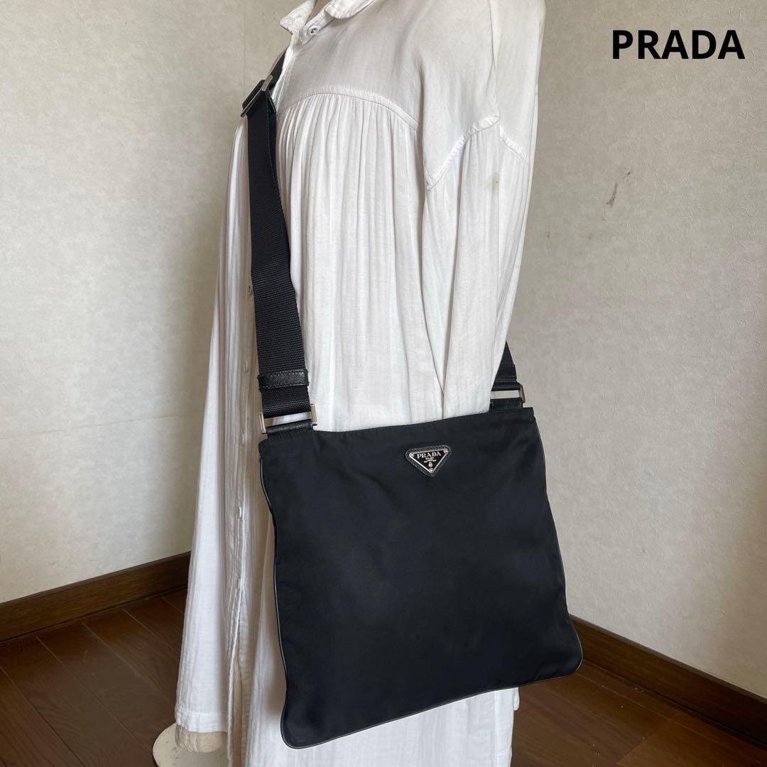 ◇ 良品PRADA プラダ ショルダーバッグ ナイロン ブラック ◇ 関税負担なし☆PRADA プラダ ナイロンクロスボディパック (PRADA