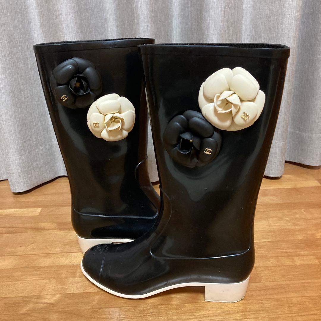 CHANEL長靴22.5から23 楽天市場】CHANEL レイン ブーツ（靴）の通販