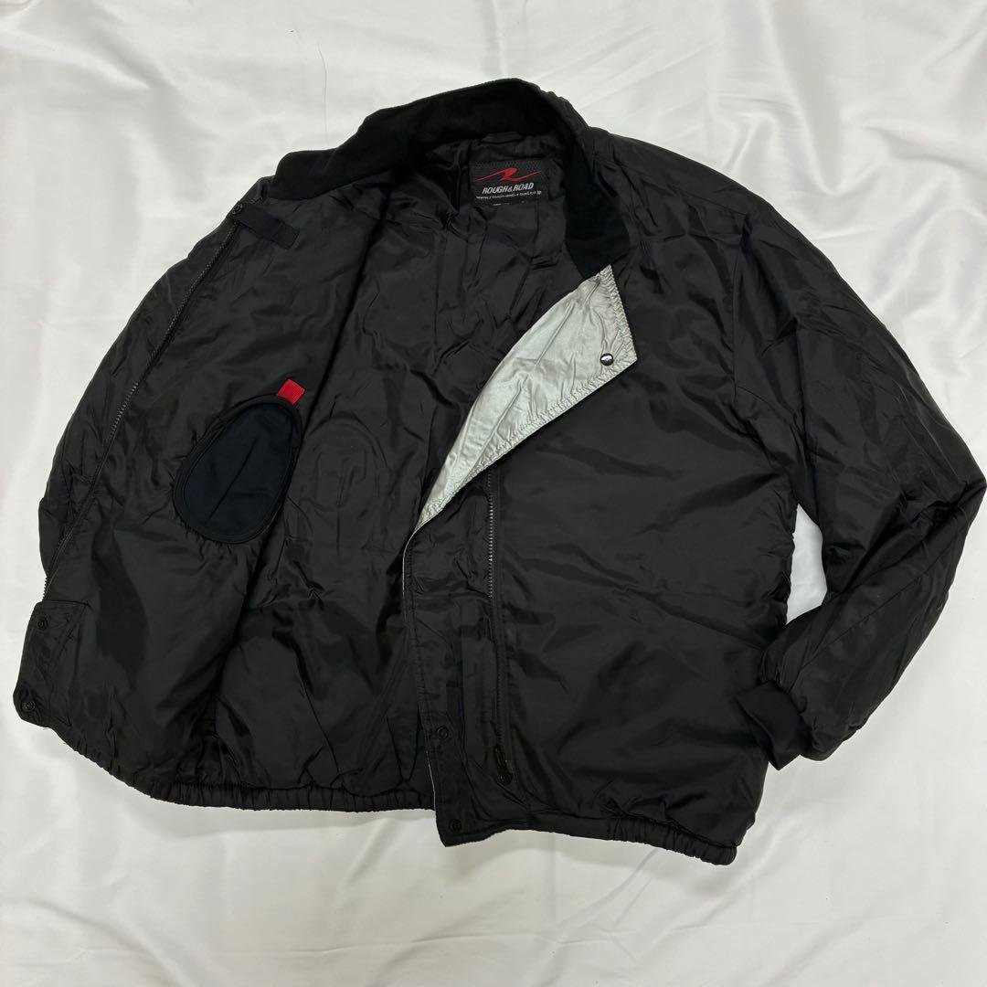 ラフ&ロード ROUGH&ROAD バイクウェア ライダースジャケット 黒 L