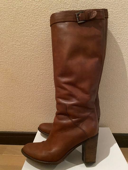 SLOBE IENA スローブイエナ本革ブラウンロングブーツ