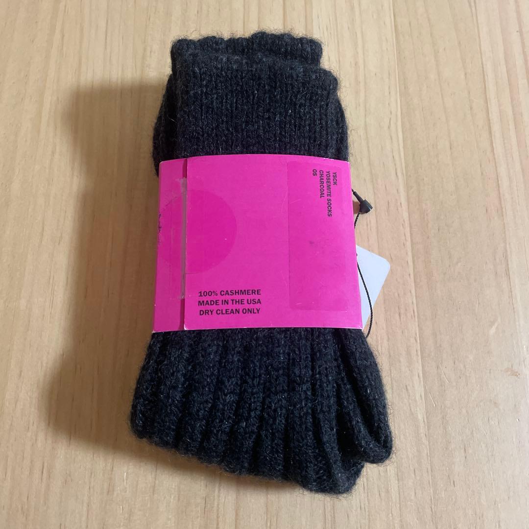 新品]THE ELDER STATESMAN カシミアソックス 靴下 グレー