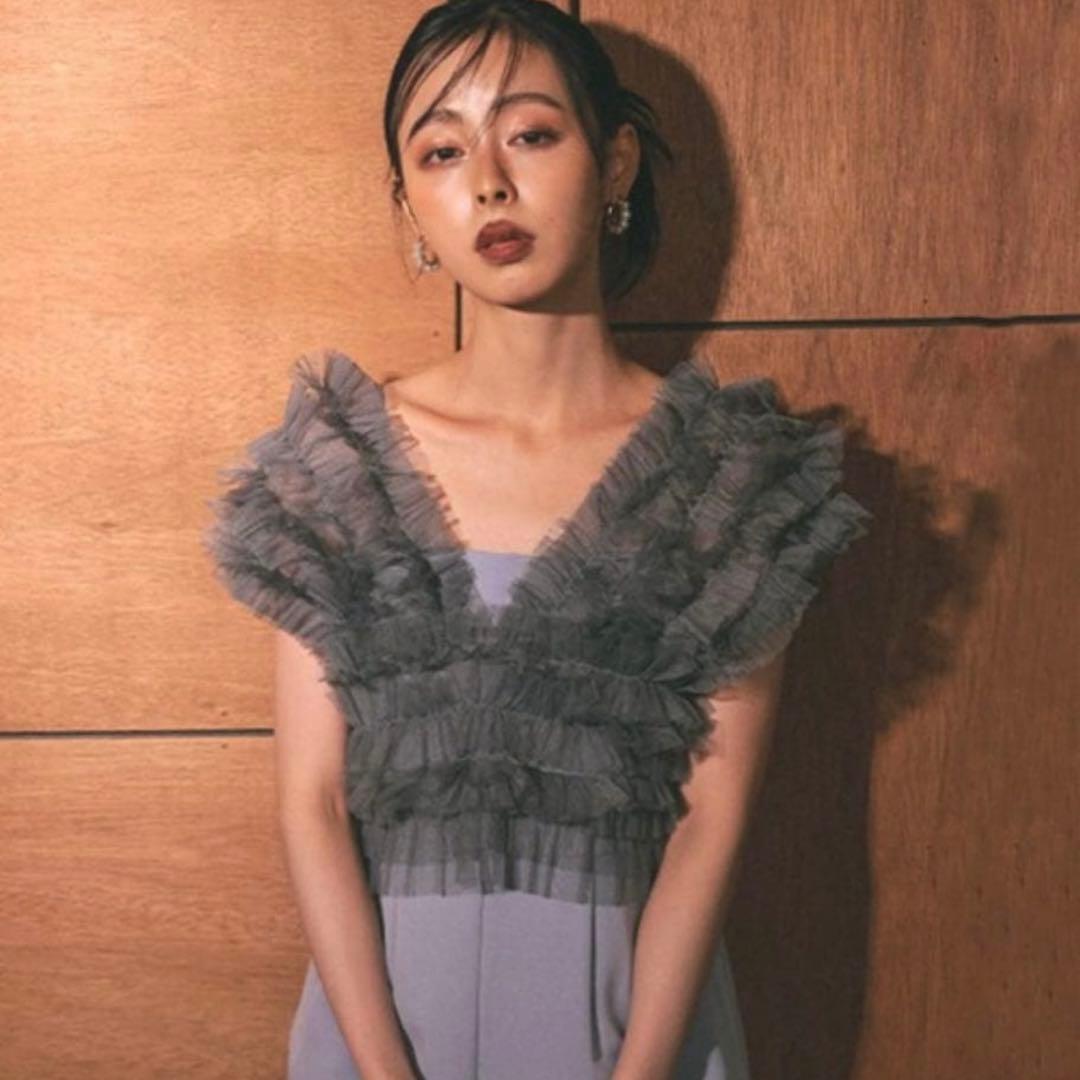 ANDRESD チュールベストオールインワンドレス