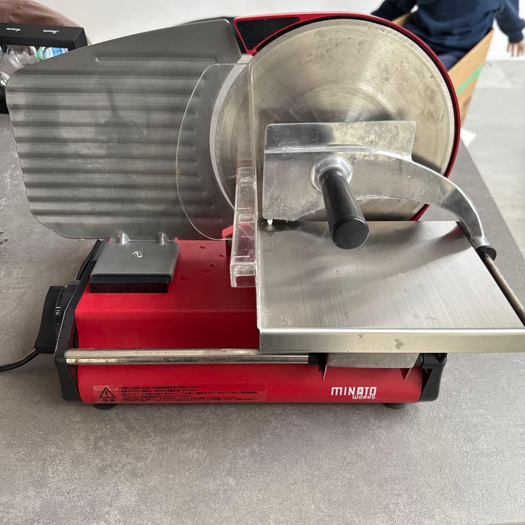 ミナト 家庭用ミートスライサー HMS-220(回転刃220mm、100V) - メルカリ