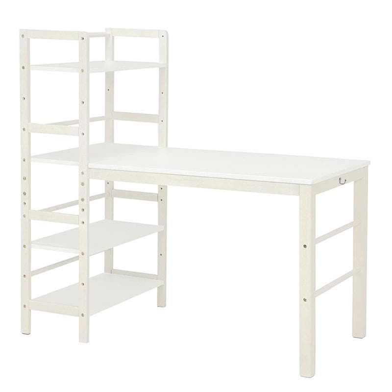 ルリアン様専用 棚付き ワークデスク ホワイト 勉強机 収納 幅120