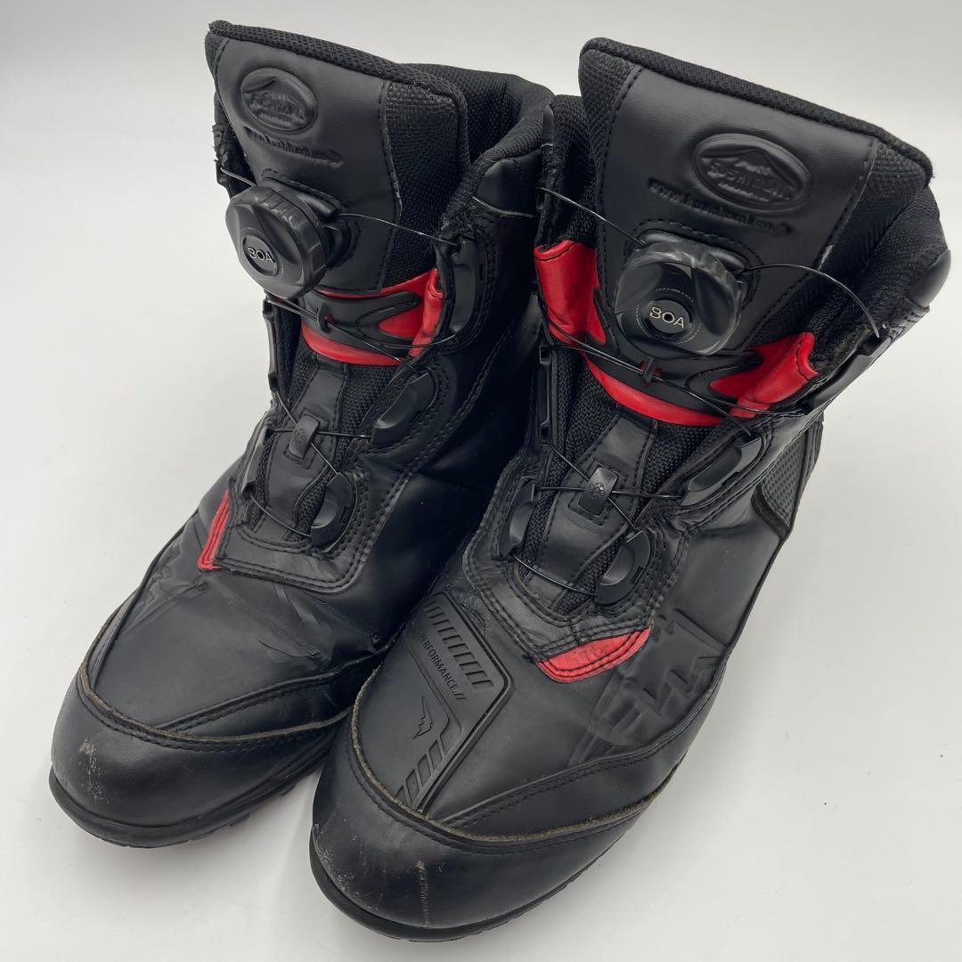 クシタニ アドーネシューズ　K-4577 25.5cm 黒赤