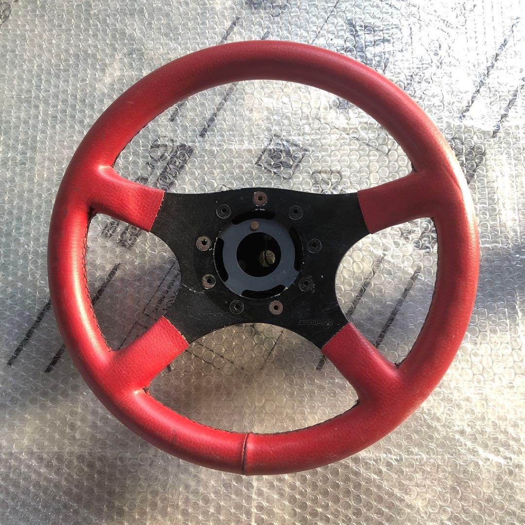 Formuling フォーミュリング　ステアリング 多分25年以上使ってるフォーミュリング ステアリング 本革巻にして
