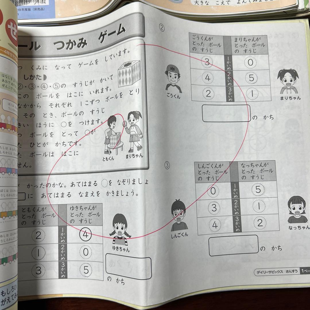 ⑲ SAPIX サピックス 1年生 算数・国語・りか ディリーサピックス