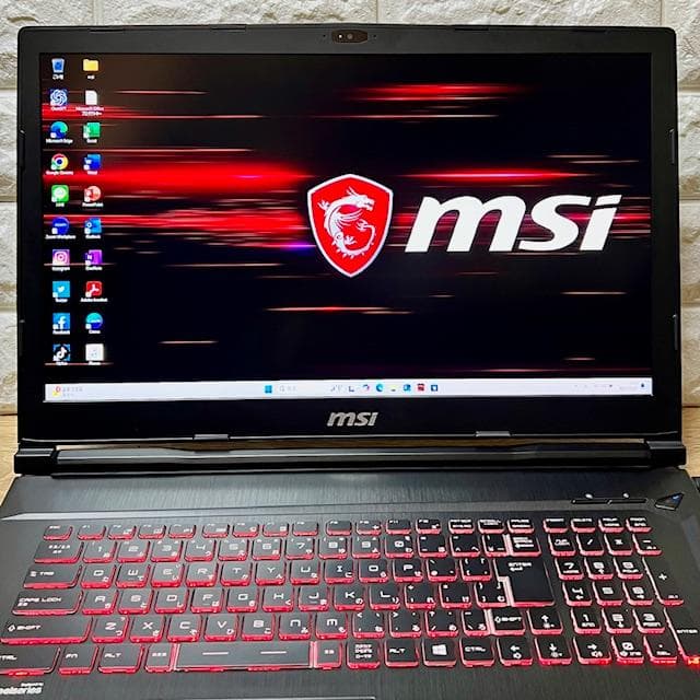 《 ほぼ未使用級 》第８i7！新品SSD1TB！RAM16GB！MSI GP73