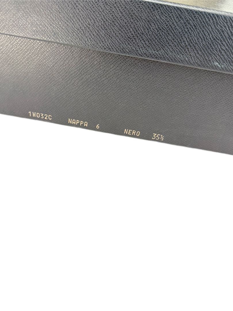 PRADA レザーロングブーツ ブラック 35 1/2 ブラック 箱付き 美品