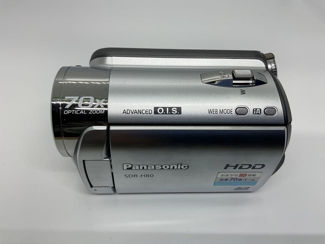 動作品】Panasonic SDR-H80 60GB HDD ビデオカメラ - メルカリ
