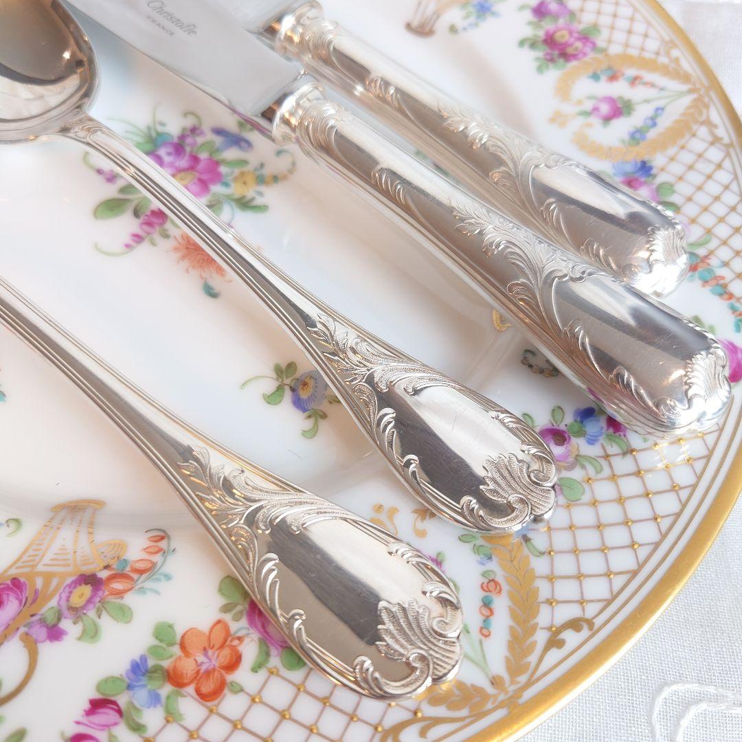 にゃこもこ様専用 クリストフル マルリー ディナースプーン＆ナイフ