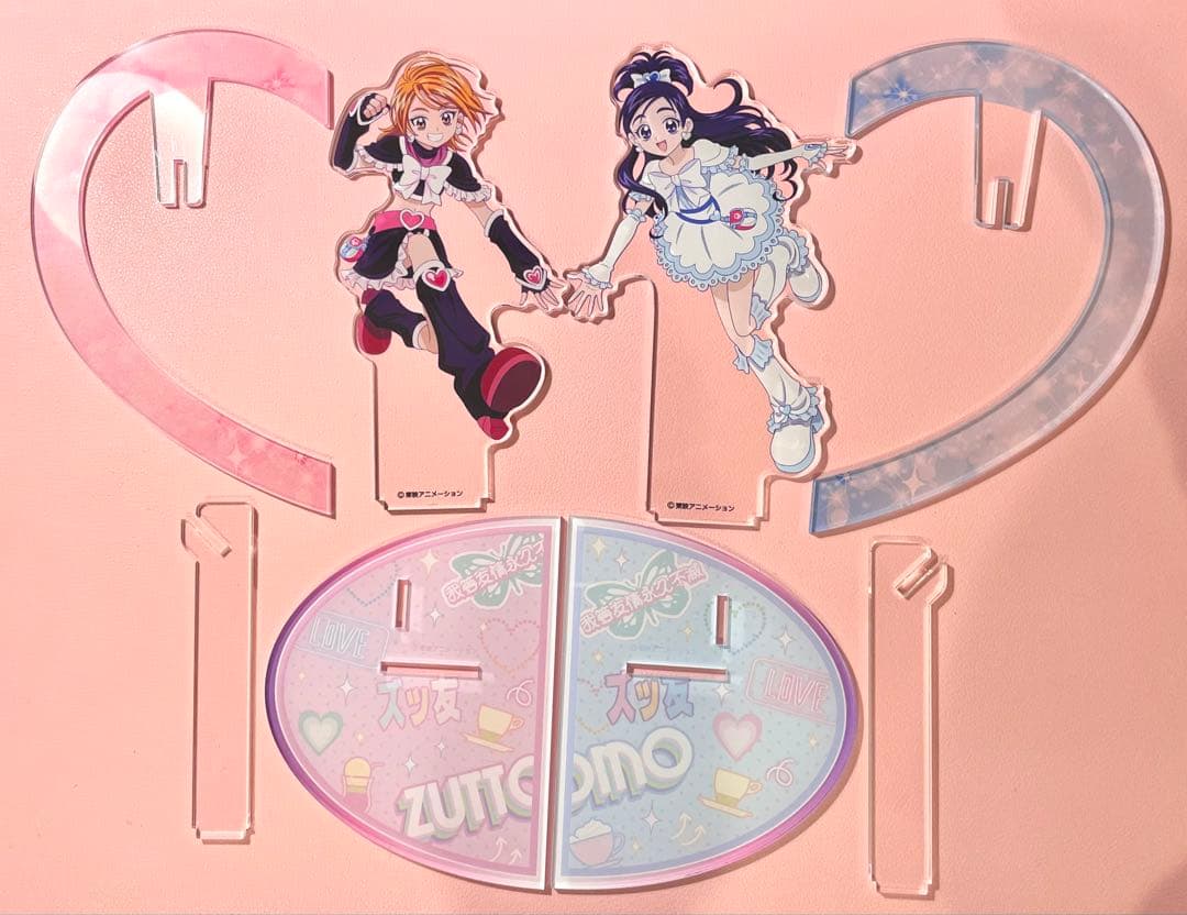 ふたりはプリキュア ズッ友CAFE ペアアクリルスタンド ブラック