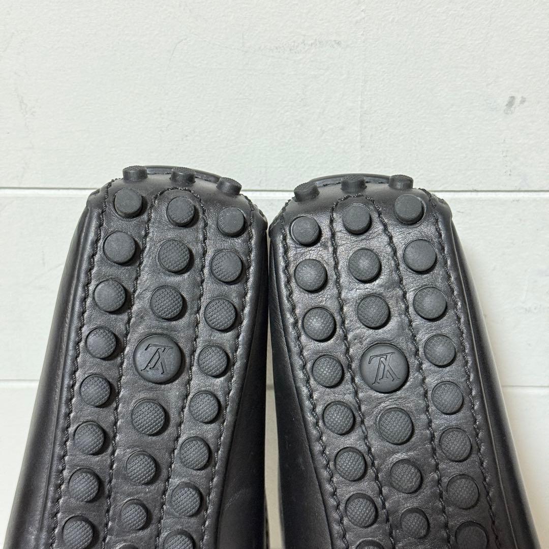 極美品✨ ルイヴィトン パンプス LVロゴ ゴールド レザー 黒 37 1/2