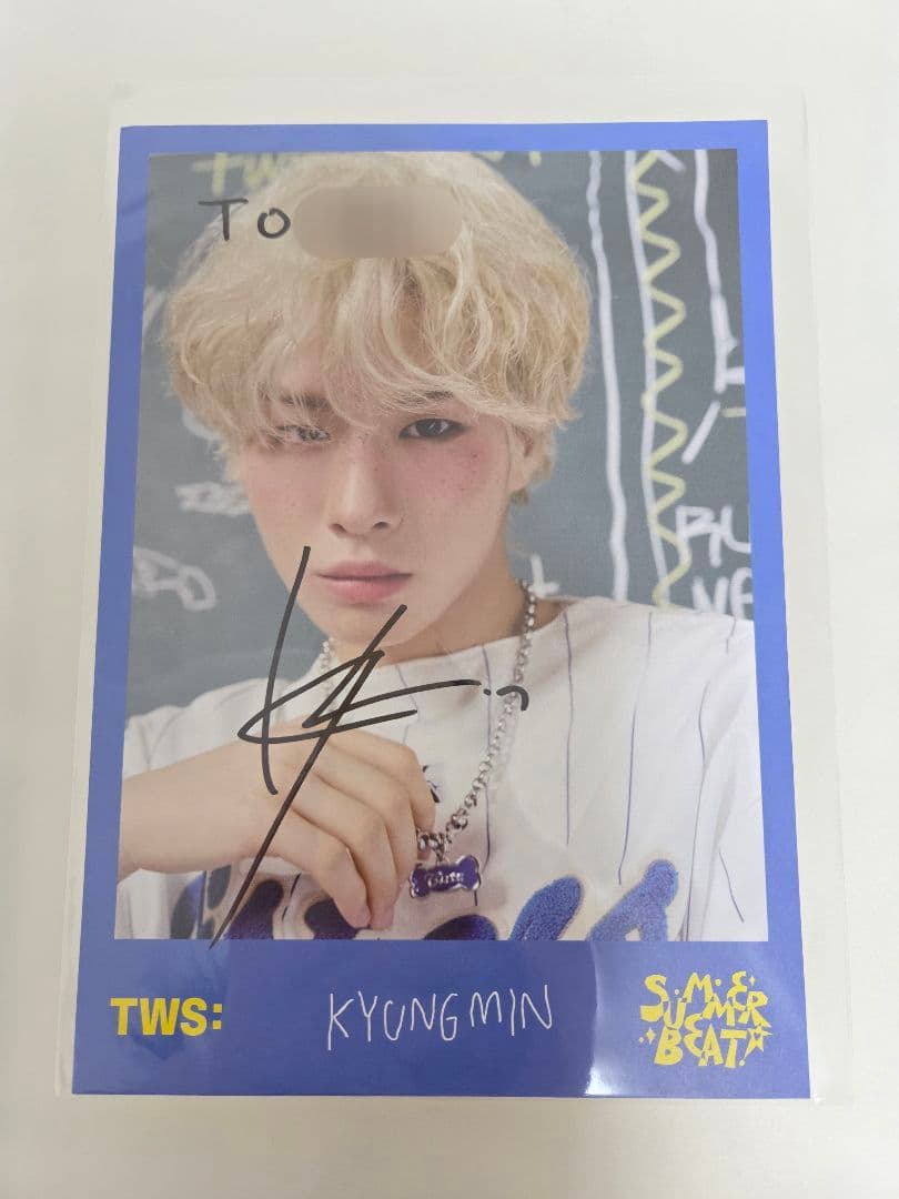 TWS ギョンミン 直筆サイン - メルカリ