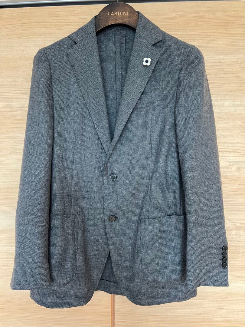 美品 ラルディーニ ジャケット LARDINI（ラルディーニ） ウール シングル ニットジャケット メンズ