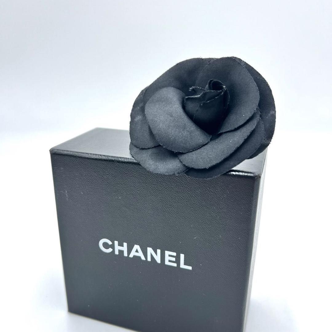 CHANEL シャネル コサージュ ブラック カメリア アクセサリー 箱付 未使用◇シャネル カメリア ブローチ コサージュ ブラック 箱付き 8cm
