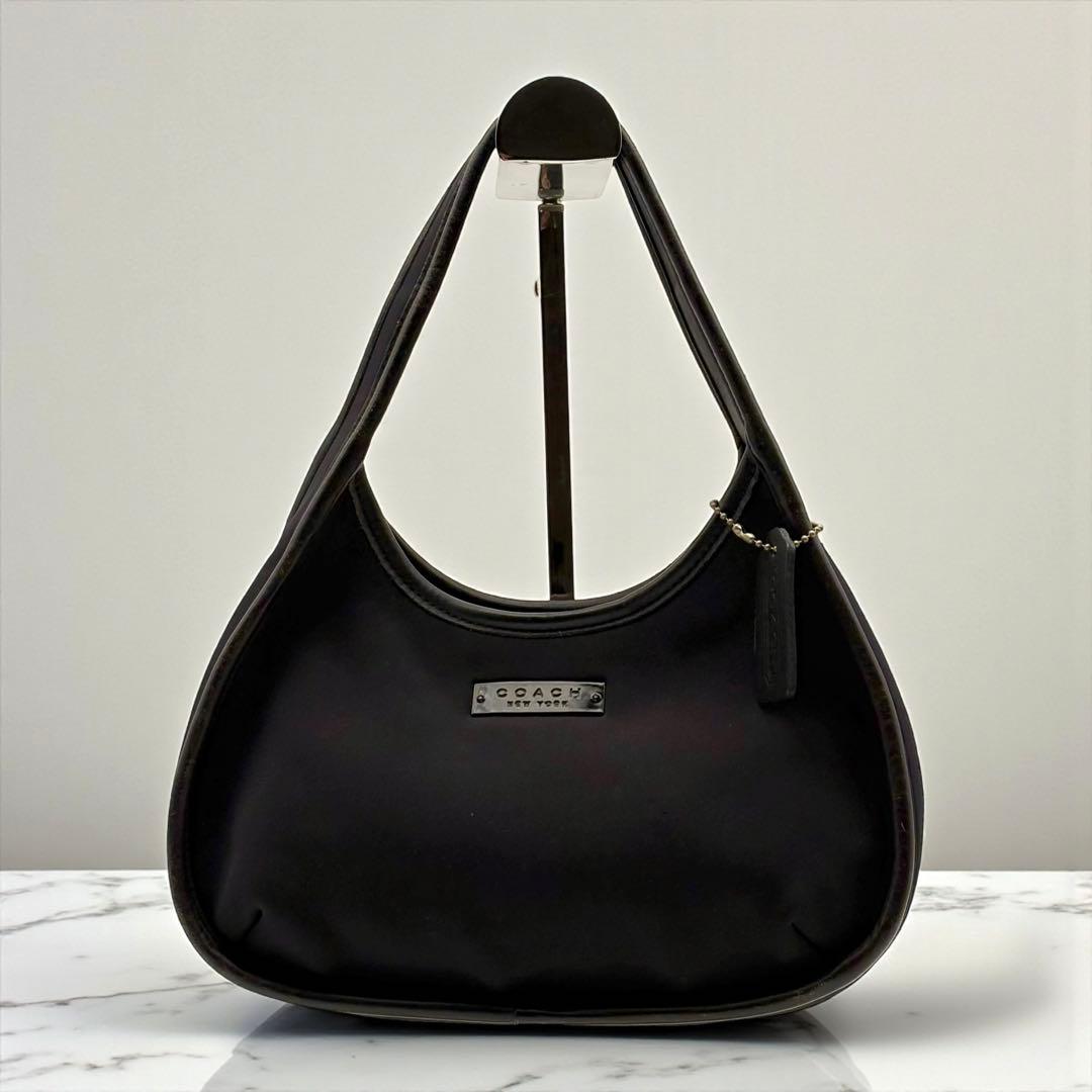 希少✨Vintage Coach Shoulder Bag Black Y2K - メルカリ