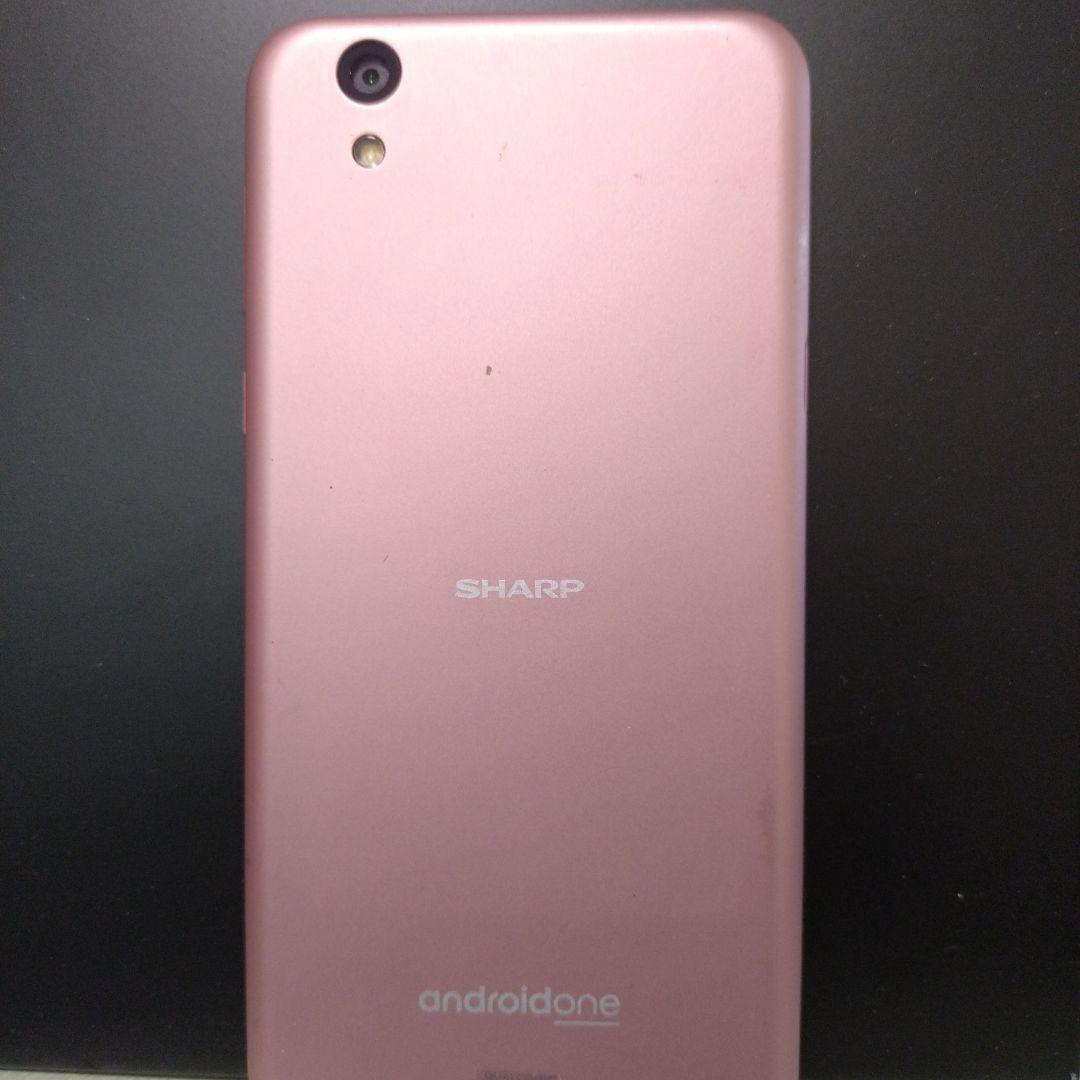 SHARP android one ピンク色 スマートフォン - メルカリ