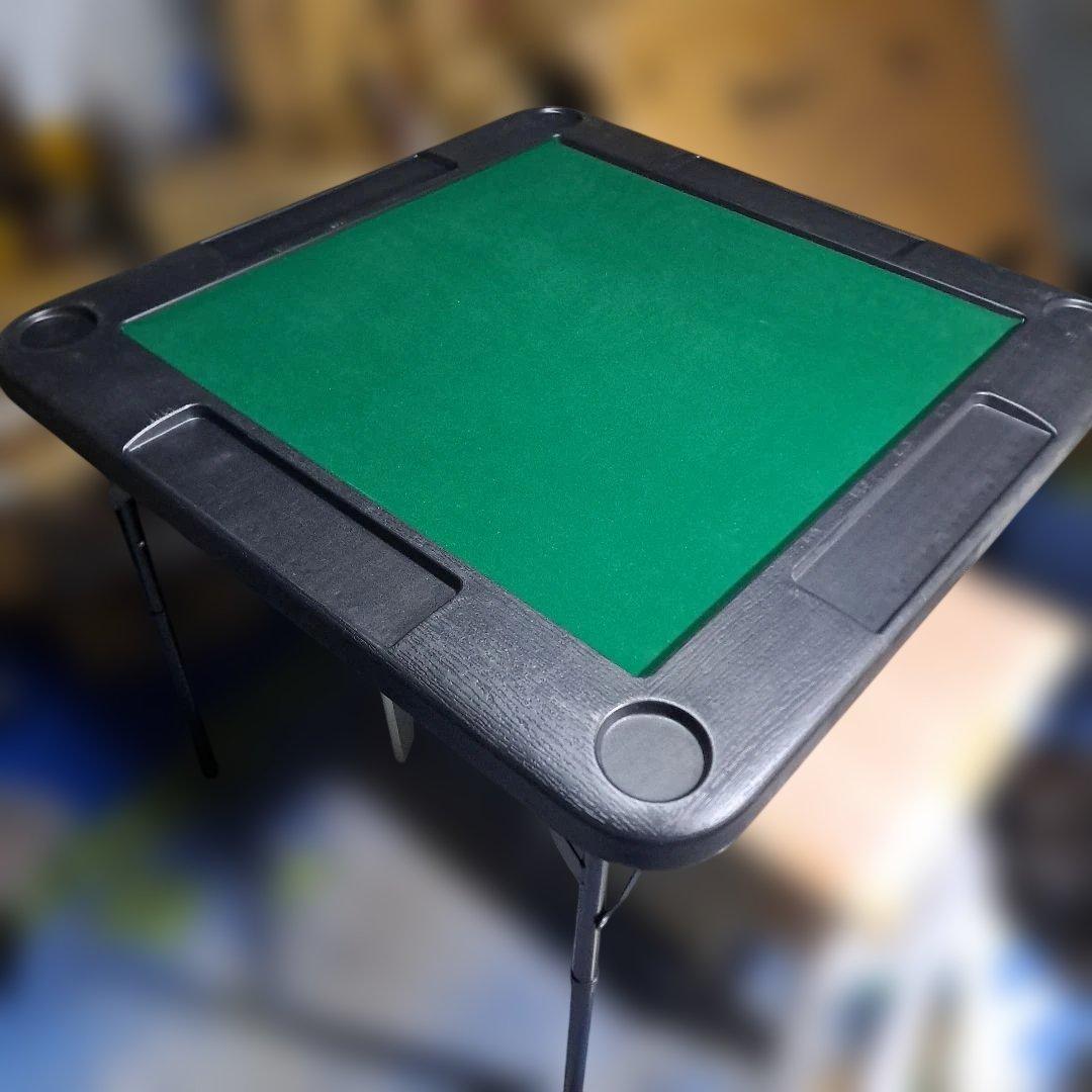 麻雀用折りたたみテーブル 未使用 麻雀卓 麻雀台 麻雀テーブル 折りたたみ式 収納式 手打ち用 マージャン