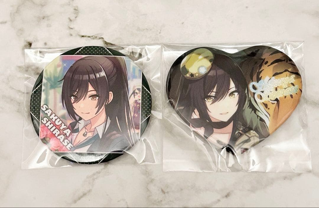 シャニマス 白瀬咲耶 缶バッジ 2点セット まとめ売り - メルカリ