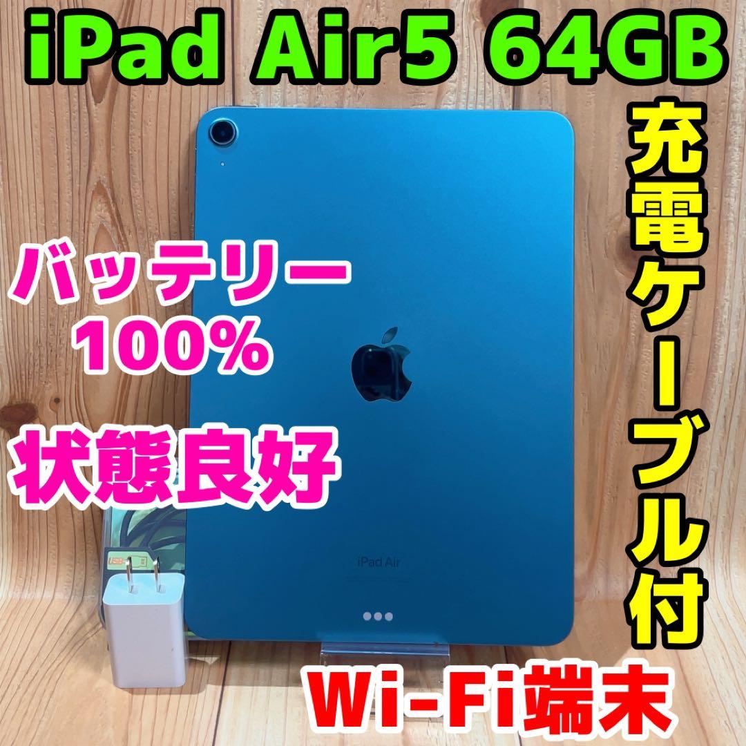Wi-Fi 本体 iPad Air 5 64 GB 052 ブルー 電池良好 iPad Air Wi-Fi 64GB - ブルー（第5世代）[整備済製品] - Apple（日本）