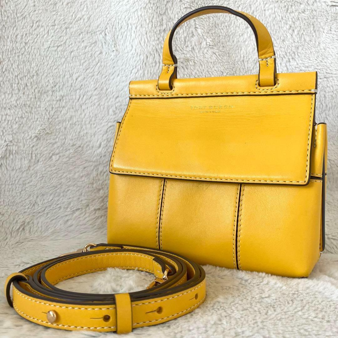 トリーバーチ レザー 2way サッチェル ミニハンドショルダーバッグ