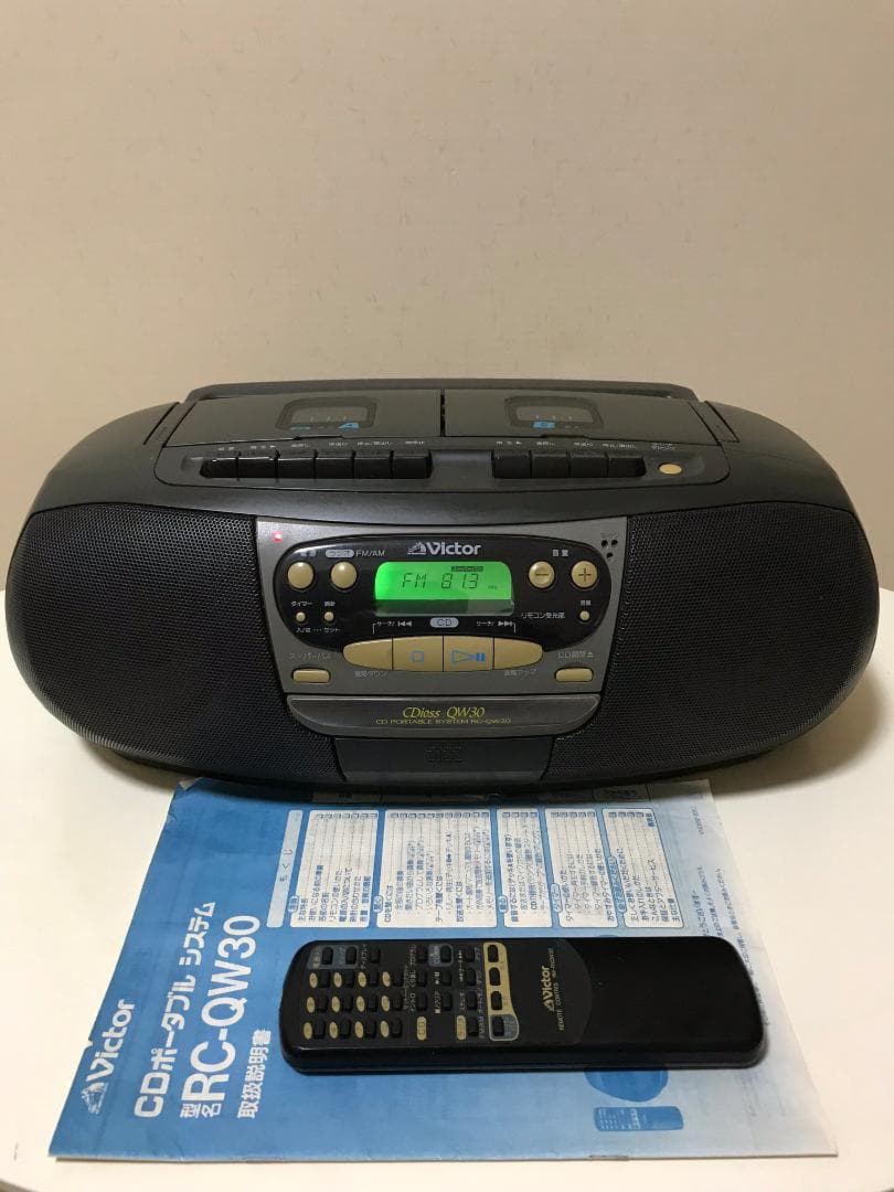 ビクター CDラジカセ（RC－QW30） ジャンク - メルカリ