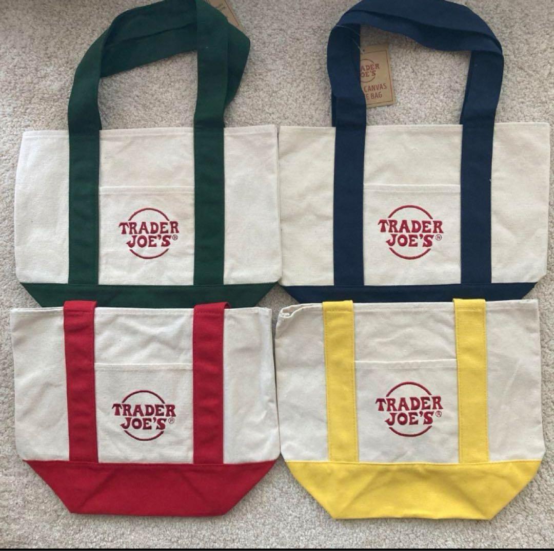 【新品タグ付未使用】TRADER JOE'S ミニトートバッグ 4点セット TRADER JOE'S（トレーダージョーズ） ミニ キャンバス トート ランチ