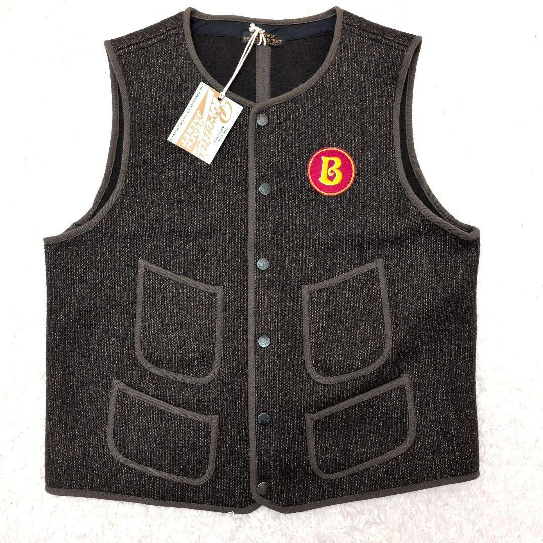 【激レア タグ付 美品】ブラウンズビーチ　アーリーベスト　ワッペン　フルカウント フルカウント FULL COUNT[BBJ-001] ブラウンズビーチ アーリーベスト