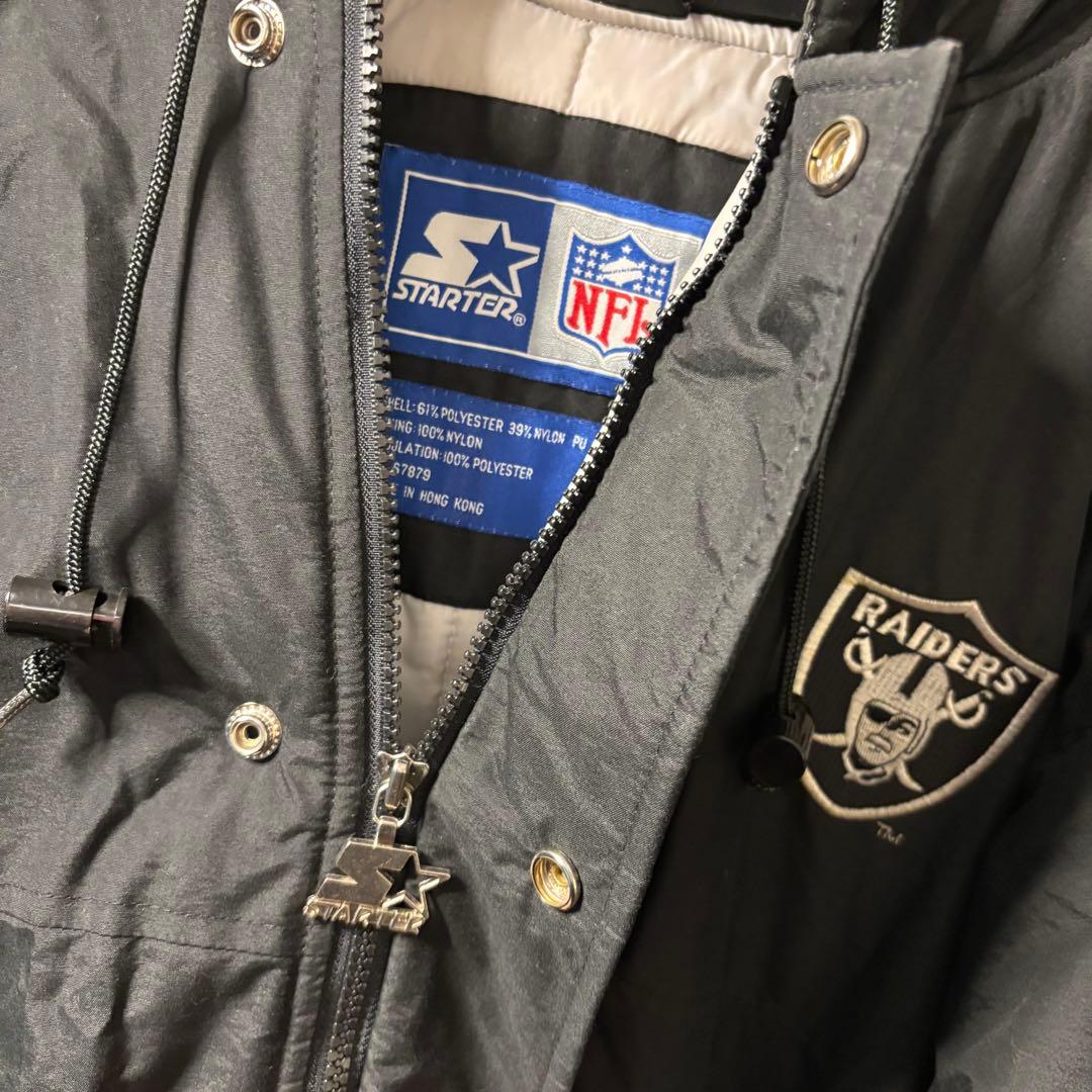 00's RAIDERS スタジャン ブルゾン スターター ジャケット ダウン