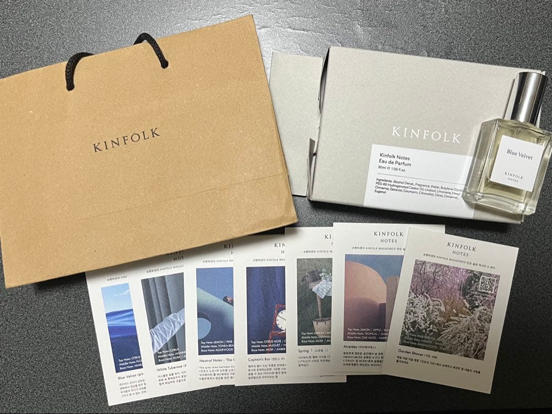 韓国 KINFOLK NOTES Blue Velvet EDP 香水 30ml - メルカリ