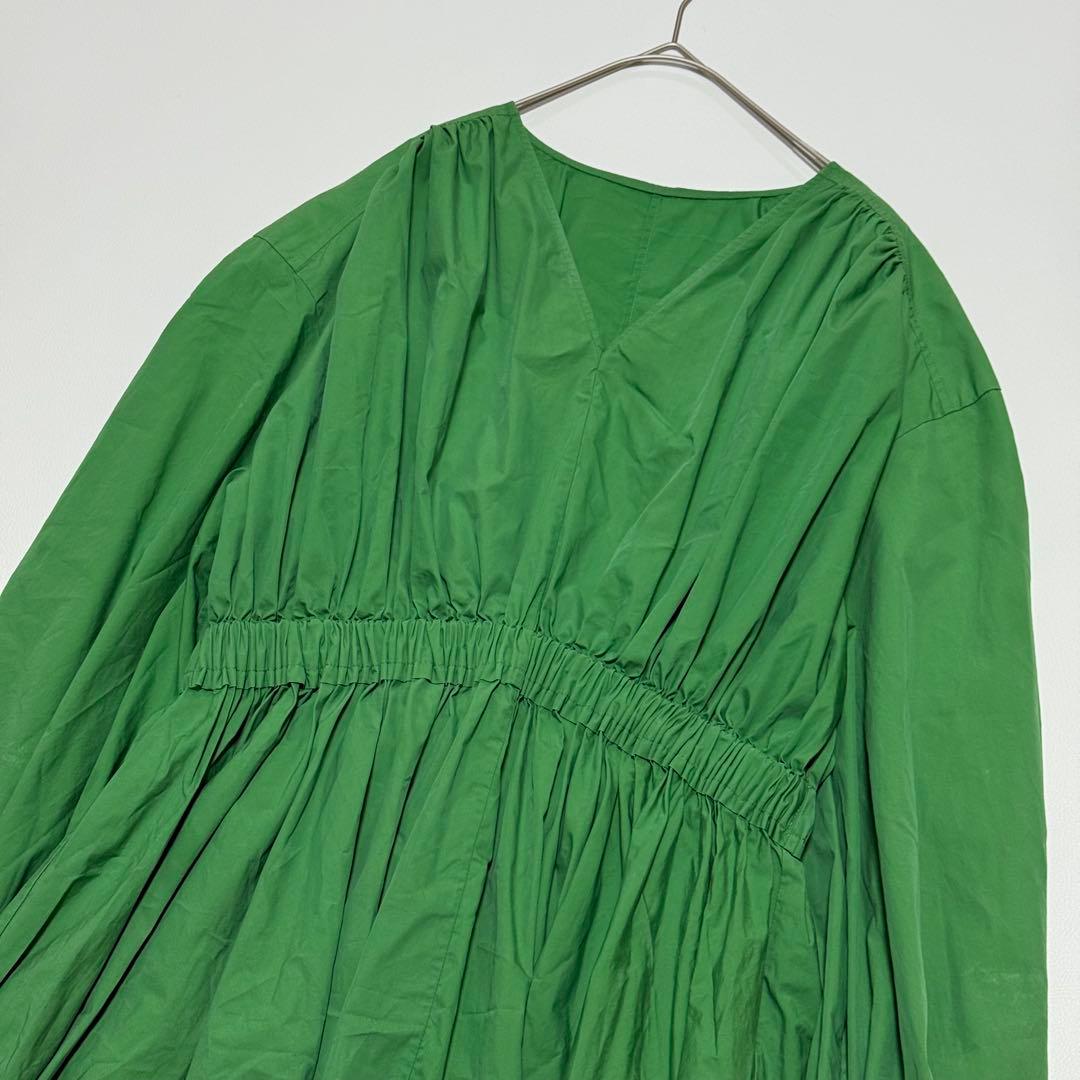 ルフィル ギャザーブラウス チュニック フレア Vネック 近年モデル