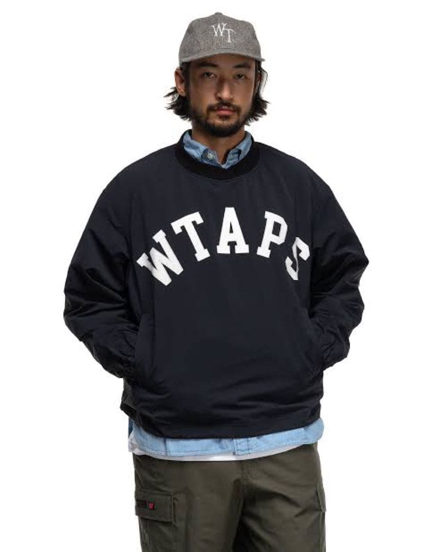 美品 WTAPS Finder LS Nylon Tussah \"Black\"