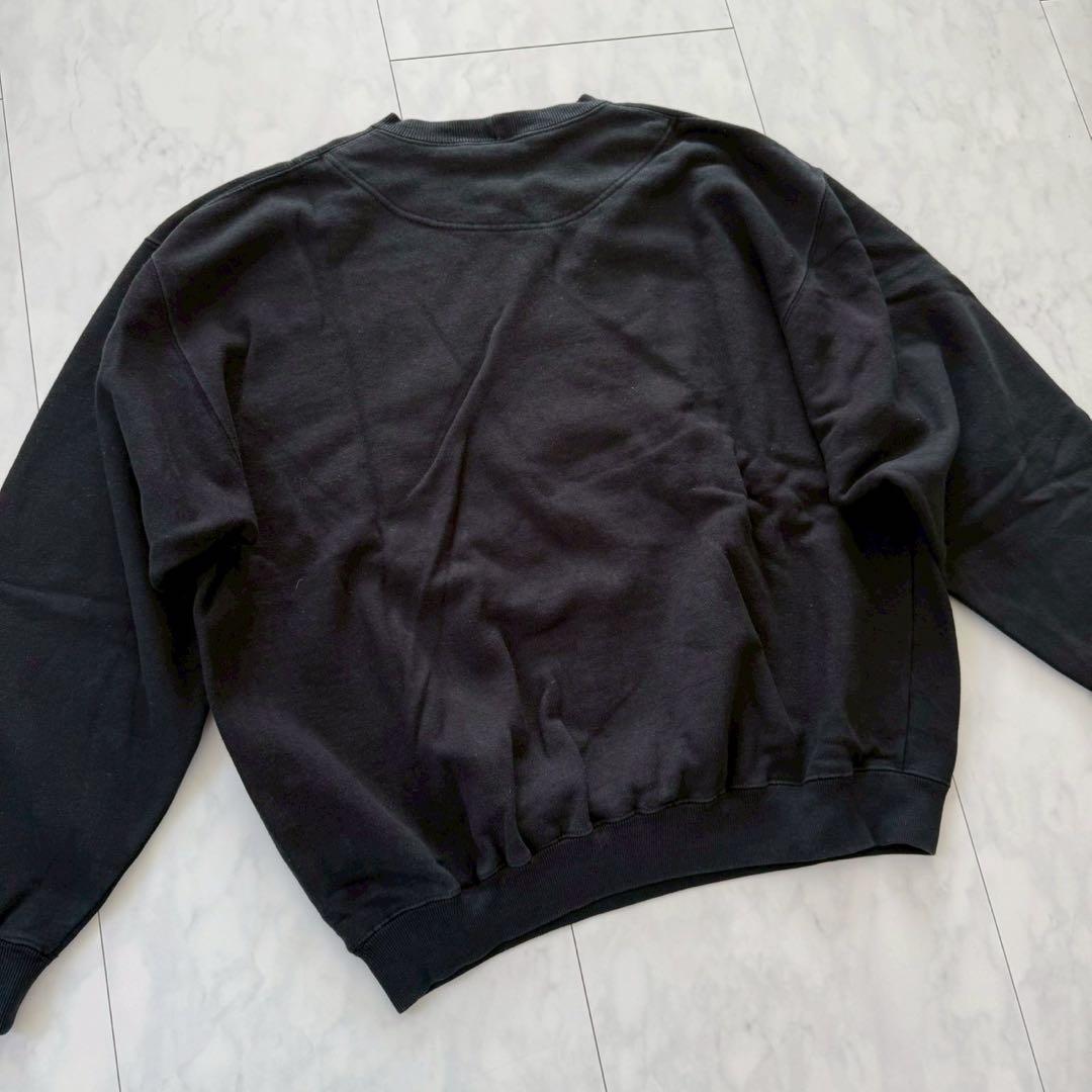 希少80s～90s【OLD GAP】スウェット・デカロゴ ◇黒・L・旧タグ 韓国