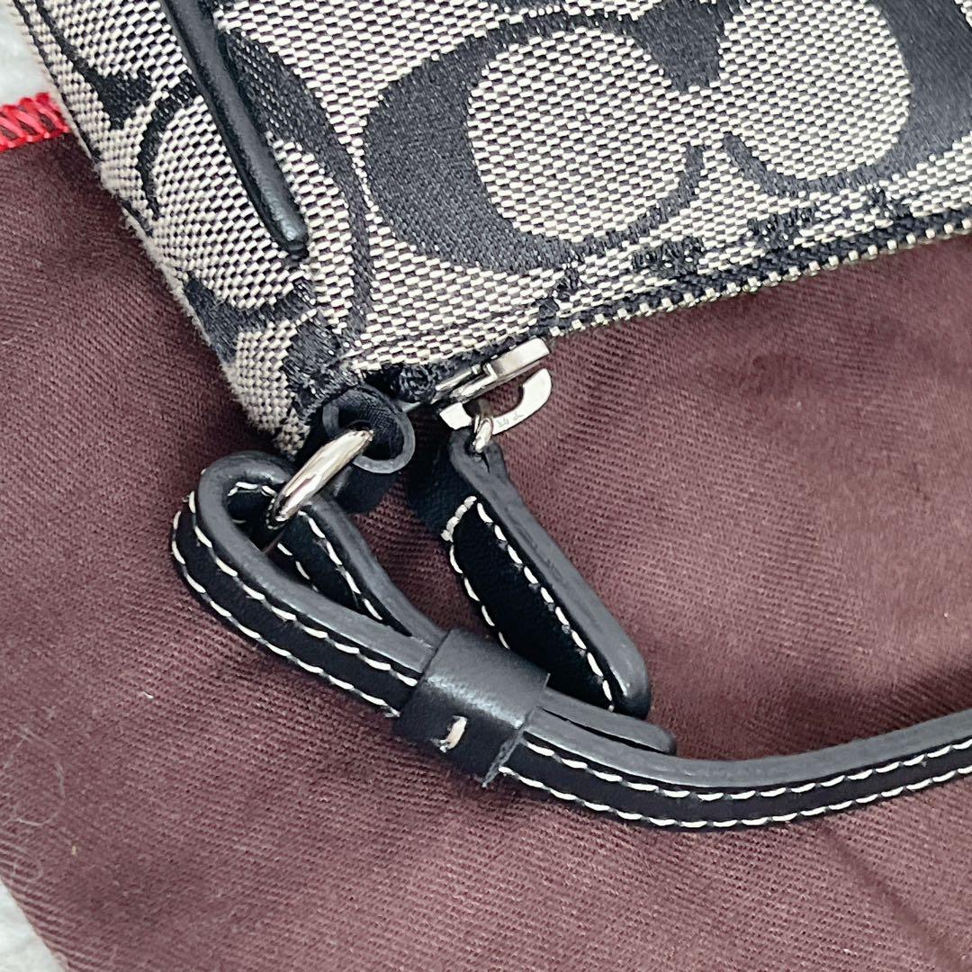COACH コーチ アクセサリーポーチ キャンバス 黒 6094 - メルカリ