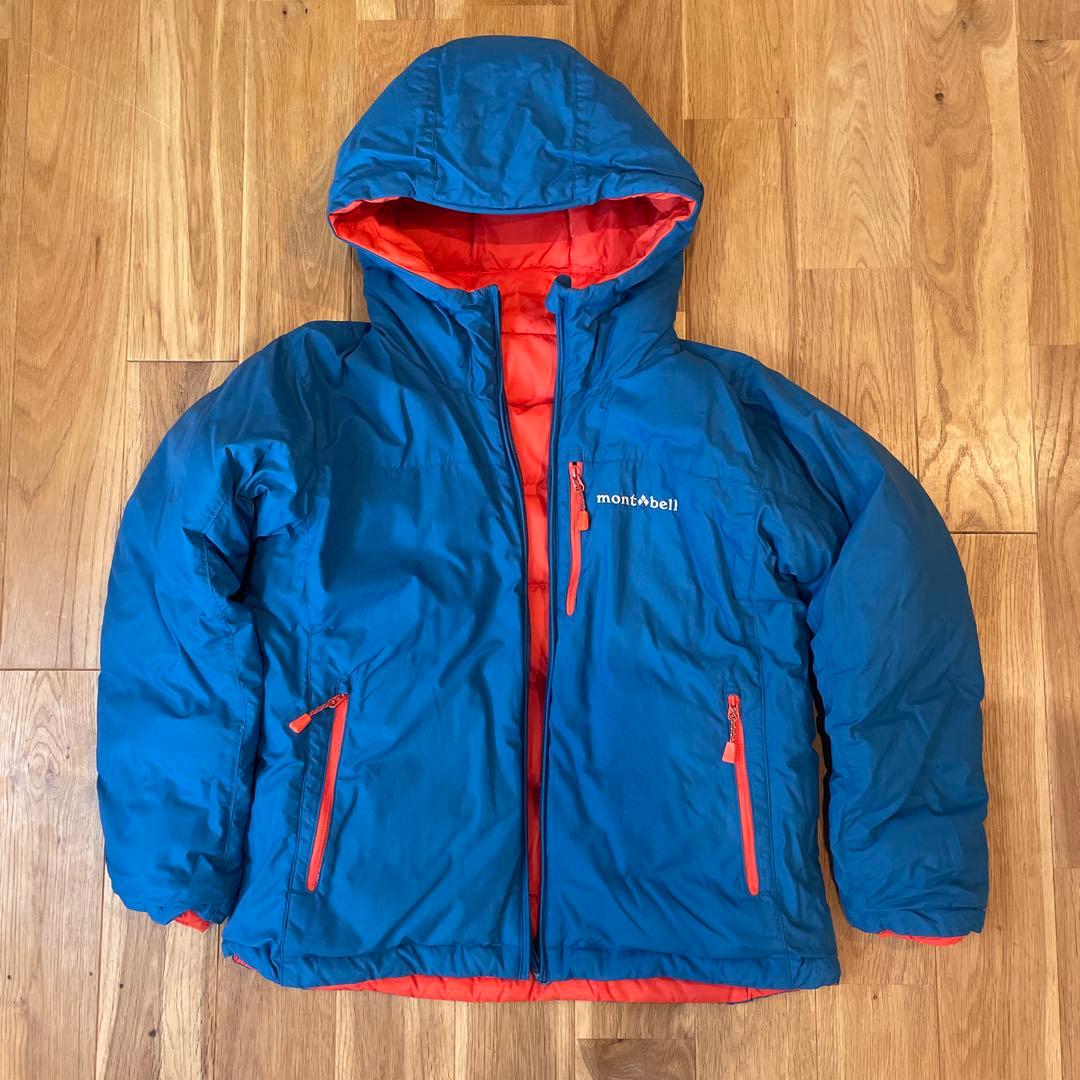 montbell ダウンジャケット コロラドパーカー オレンジ/ブルー - メルカリ
