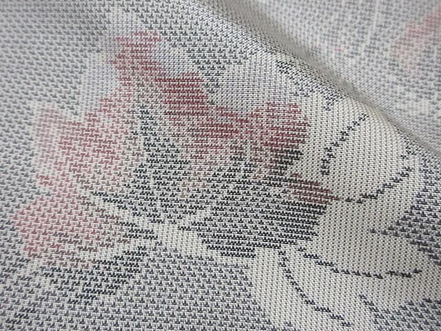 本場白大島紬：美品：ピンク色蔦とつる：袷正絹：P11 - メルカリ