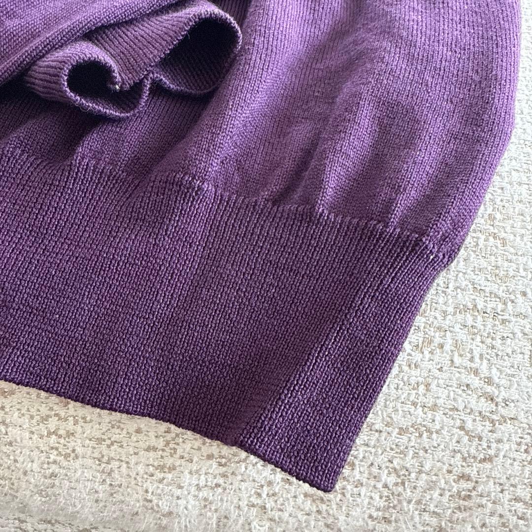 cruciani ウールニット セーター 48 パープル バーガンディ色 - メルカリ