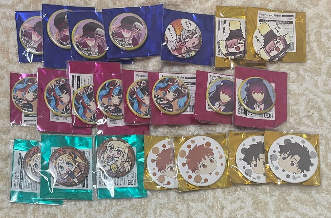 バラ売り100円〜】 Fate FGO fes 霊基召喚缶バッジ など - メルカリ